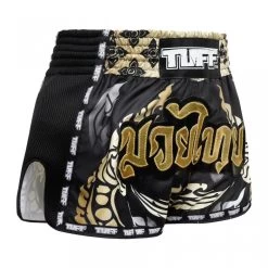 MRS201 TUFF Muay Thai Shorts Retro Style Thai King Of Naga Black -Boxing Shop mrs201 tuff muay thai shorts retro style thai king of naga black 923909