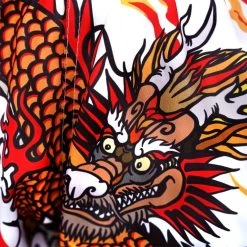 MRS204 TUFF Muay Thai Shorts Retro Style White Chinese Dragon -Boxing Shop mrs204 tuff muay thai shorts retro style white chinese dragon 497876