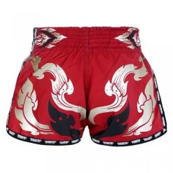 MRS206 TUFF Muay Thai Shorts Retro Style Red Thai Yantra With Muay Thai Text -Boxing Shop mrs206 tuff muay thai shorts retro style red thai yantra with muay thai text 288207