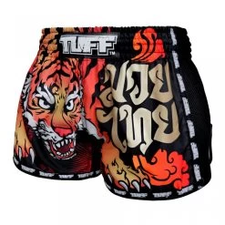 MRS303 TUFF Muay Thai Shorts Retro Style Black Cruel Tiger -Boxing Shop mrs303 tuff muay thai shorts retro style black cruel tiger 408085