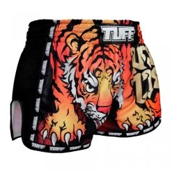 MRS303 TUFF Muay Thai Shorts Retro Style Black Cruel Tiger -Boxing Shop mrs303 tuff muay thai shorts retro style black cruel tiger 660906