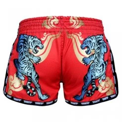 MRS303 TUFF Muay Thai Shorts Retro Style Red Cruel Tiger -Boxing Shop mrs303 tuff muay thai shorts retro style red cruel tiger 501021