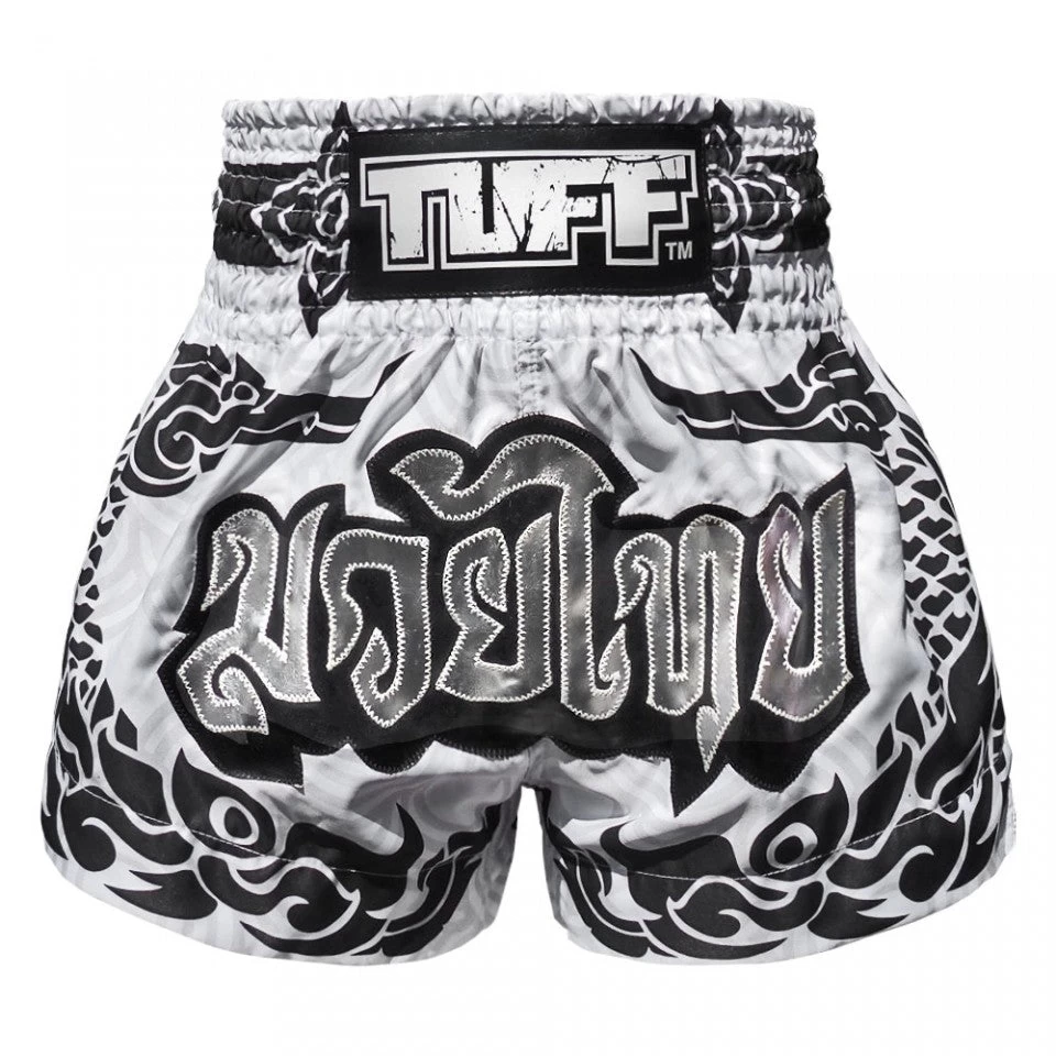 MS631 TUFF Muay Thai Shorts The Great Hongsa White 1 MS631 TUFF Muay Thai Shorts The Great Hongsa White