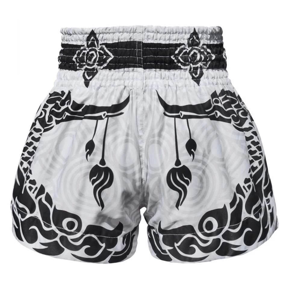 MS631 TUFF Muay Thai Shorts The Great Hongsa White 4 MS631 TUFF Muay Thai Shorts The Great Hongsa White - Image 4