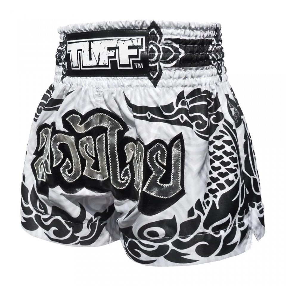 MS631 TUFF Muay Thai Shorts The Great Hongsa White 2 MS631 TUFF Muay Thai Shorts The Great Hongsa White - Image 2