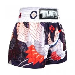 MS639 TUFF Muay Thai Shorts Navy Blue Japanese Drawing Crane Birds 8 MS639 TUFF Muay Thai Shorts Navy Blue Japanese Drawing Crane Birds -Boxing Shop ms639 tuff muay thai shorts navy blue japanese drawing crane birds 325588