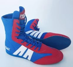 Pro Box Boxing Boots - Blue/Red