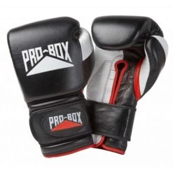 Pro-Box Pro Spar Wide Fit Leather Training Gloves – Black