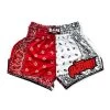 Raja Classic Muay Thai Shorts - Red Pattern