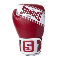 Sandee Sport Synthetic Leather Boxing Glove – Red/White 16 Sandee Sport Synthetic Leather Boxing Glove – Red/White -Boxing Shop redglovesback
