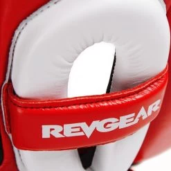 Revgear Guvnor Face Saver Head Guard - Red -Boxing Shop revgear guvnor face saver head guard red 452996