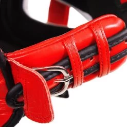 Revgear Guvnor Face Saver Head Guard - Red -Boxing Shop revgear guvnor face saver head guard red 985088