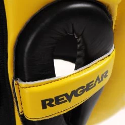 Revgear Guvnor Face Saver Head Guard - Yellow -Boxing Shop revgear guvnor face saver head guard yellow 260997