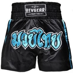 Revgear Kids Muay Thai Shorts - Black Blue