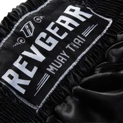 Revgear Kids Muay Thai Shorts - Black Blue -Boxing Shop revgear kids muay thai shorts black blue 621668
