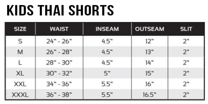 Revgear Kids Muay Thai Shorts - Black Green 7 Revgear Kids Muay Thai Shorts - Black Green - Image 7