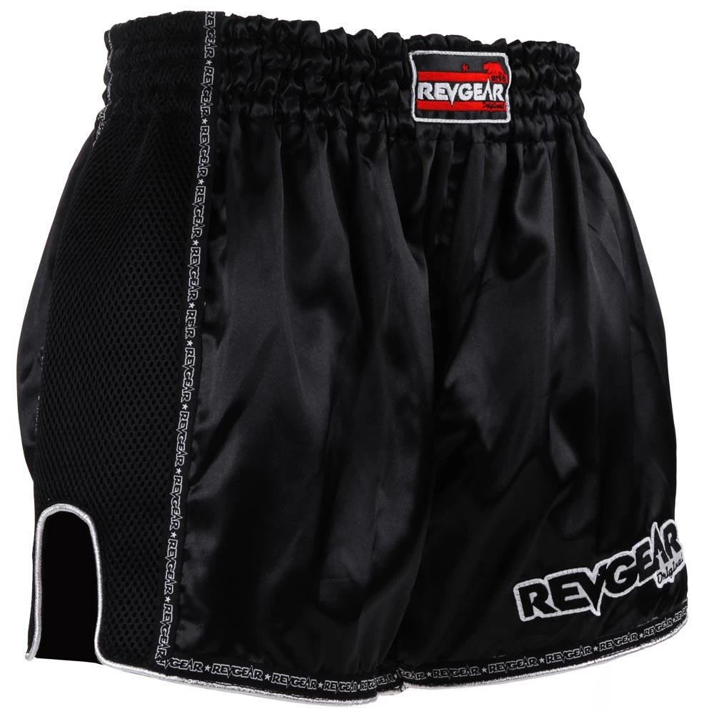 Revgear Original Muay Thai Shorts - Black 5 Revgear Original Muay Thai Shorts - Black - Image 5