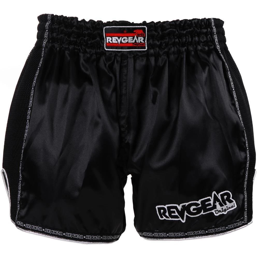 Revgear Original Muay Thai Shorts - Black 1 Revgear Original Muay Thai Shorts - Black