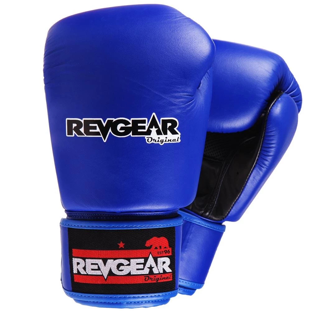 Revgear Original Thai Boxing Gloves - Blue 1 Revgear Original Thai Boxing Gloves - Blue