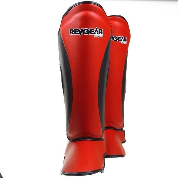 Revgear Original Thai Shin Guards - Red 1 Revgear Original Thai Shin Guards - Red