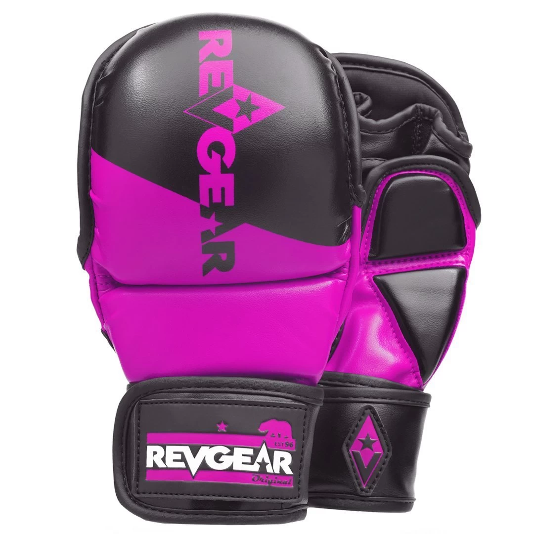Revgear PINNACLE MMA SPARRING GLOVES - BLACK/PINK 1 Revgear PINNACLE MMA SPARRING GLOVES - BLACK/PINK