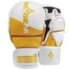 Revgear PINNACLE MMA SPARRING GLOVES - WHITE/GOLD