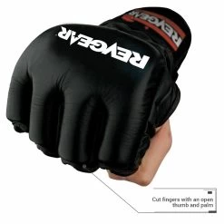 Revgear Pro Series Challenger 2 MMA Gloves - 4oz Competition Black -Boxing Shop revgear pro series challenger 2 mma gloves 4oz competition black 921665