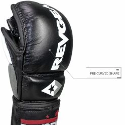 REVGEAR PRO SERIES MS1 MMA TRAINING AND SPARRING GLOVE - BLACK -Boxing Shop revgear pro series ms1 mma training and sparring glove black 845189