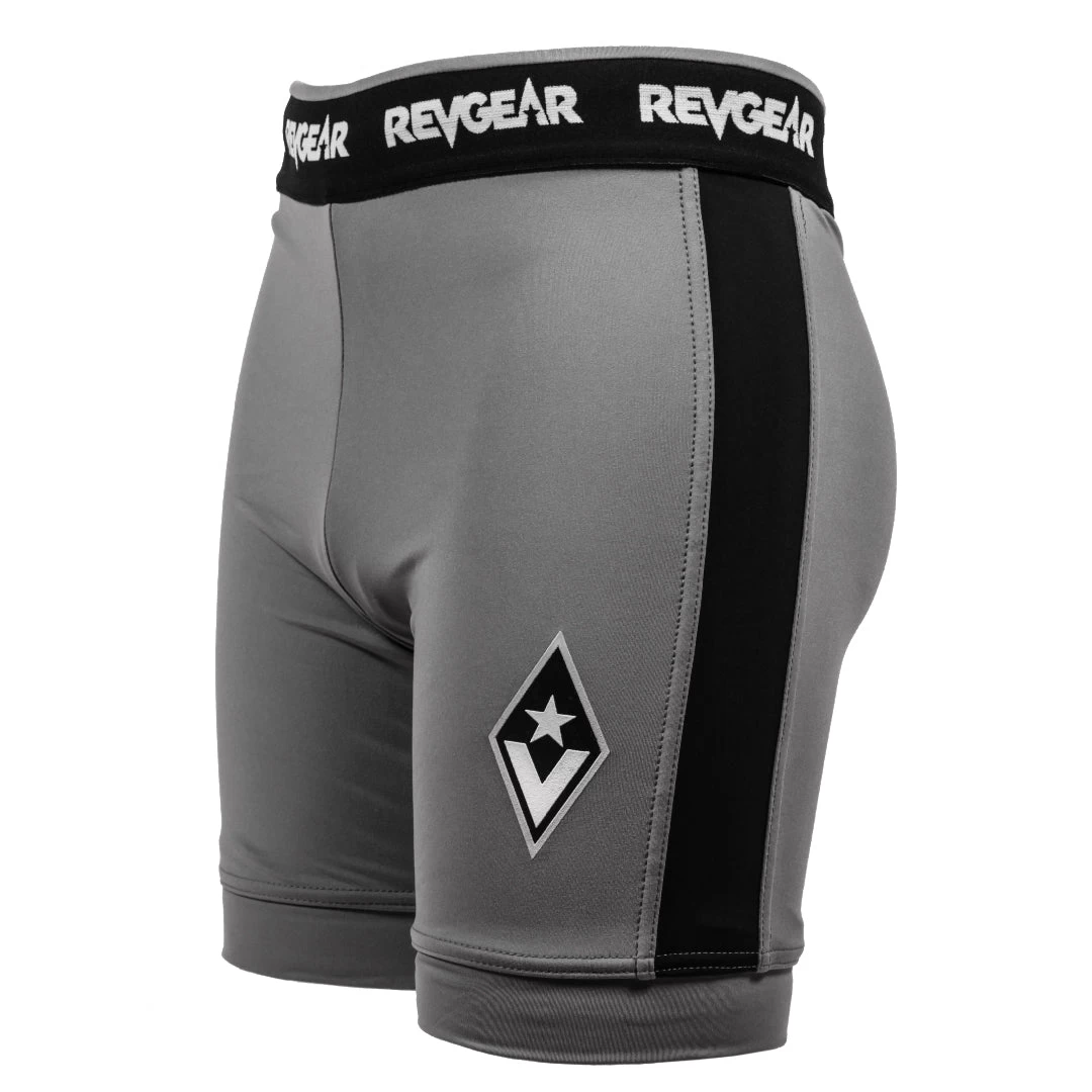 Revgear Staredown Revolution Vale Tudo Shorts - Grey 1 Revgear Staredown Revolution Vale Tudo Shorts - Grey