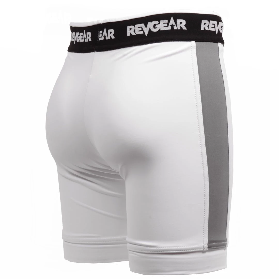 Revgear Staredown Revolution Vale Tudo Shorts - White/Black 4 Revgear Staredown Revolution Vale Tudo Shorts - White/Black - Image 4