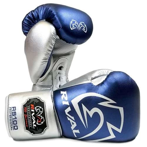 Rival RS100 Professional Lace-Up Sparring Glove – Red/Silver 2 Rival RS100 Professional Lace-Up Sparring Glove – Red/Silver - Image 2