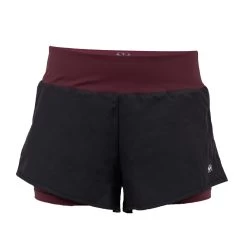 Scramble Hearts Combination Shorts - Grey/Burgundy