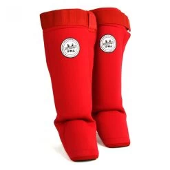 SF4 MTG Pro Red IFMA Approved Neoprene Shin Pads -Boxing Shop sf4 mtg pro red ifma approved neoprene shin pads 576534
