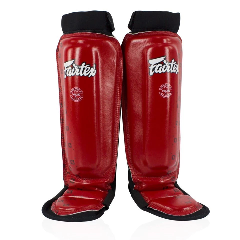 SP6 Fairtex Red MMA Style Shin Pads 1 SP6 Fairtex Red MMA Style Shin Pads
