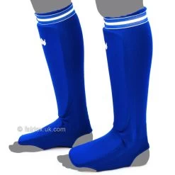SPE1 Fairtex Blue Elastic Competition Shin Pads -Boxing Shop spe1 fairtex blue elastic competition shin pads 274009