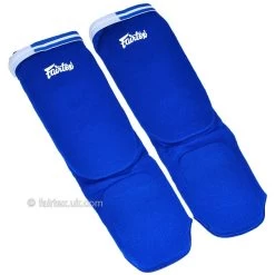 SPE1 Fairtex Blue Elastic Competition Shin Pads -Boxing Shop spe1 fairtex blue elastic competition shin pads 679328