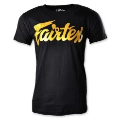 TST177 Fairtex Fight Team Black-Gold T-Shirt