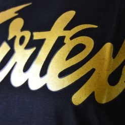 TST177 Fairtex Fight Team Black-Gold T-Shirt -Boxing Shop tst177 fairtex fight team black gold t shirt 659525