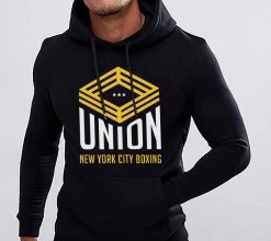 Union Boxing Hoodie - Black -Boxing Shop union boxing hoodie black 625525