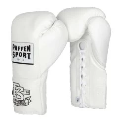 Paffen Sport Pro Mexican Lace Up Sparring Gloves – White