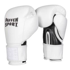 Paffen Sport Klett Hook & Loop Sparring Gloves – White/Black